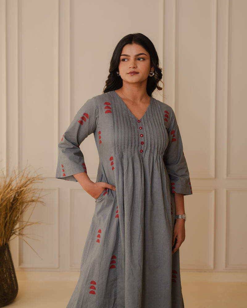 Grey Kurta-Pant Set