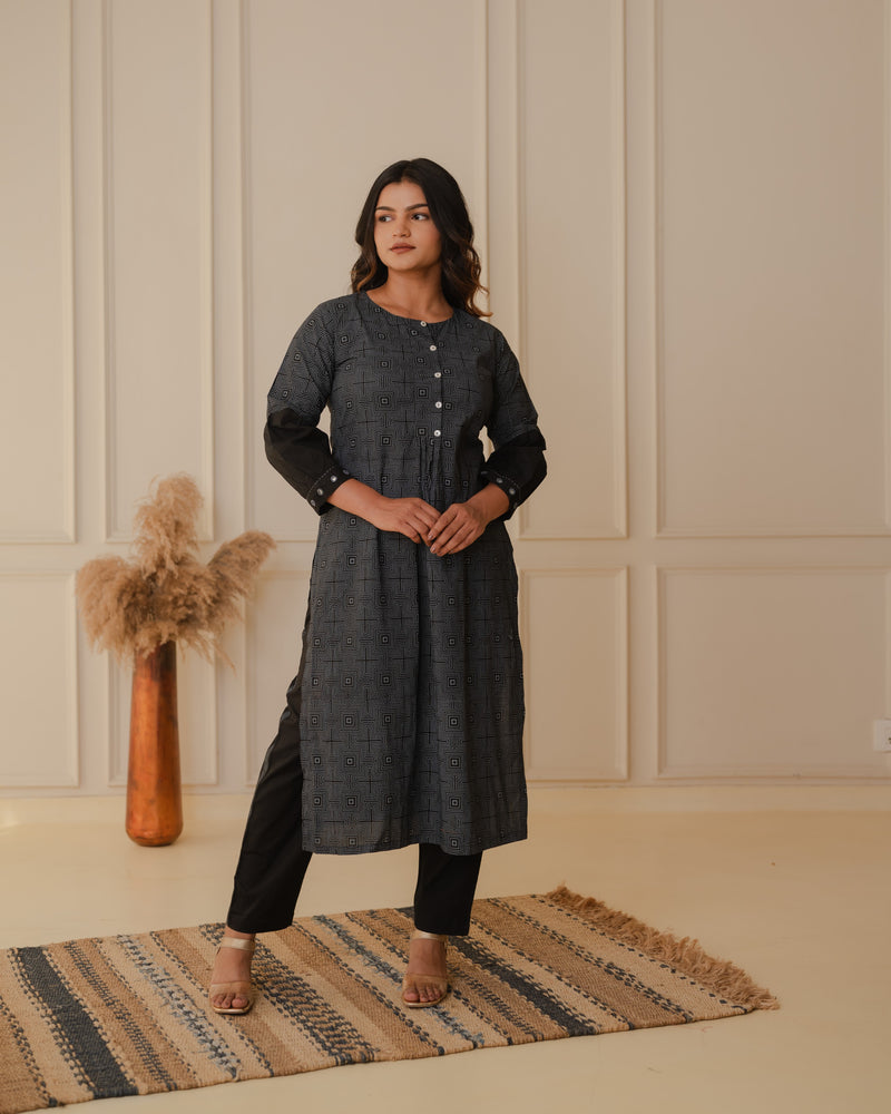 Black Kurta-Pant Set