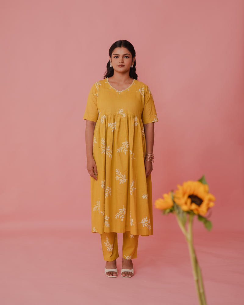 Yellow Kurta-Pant Set