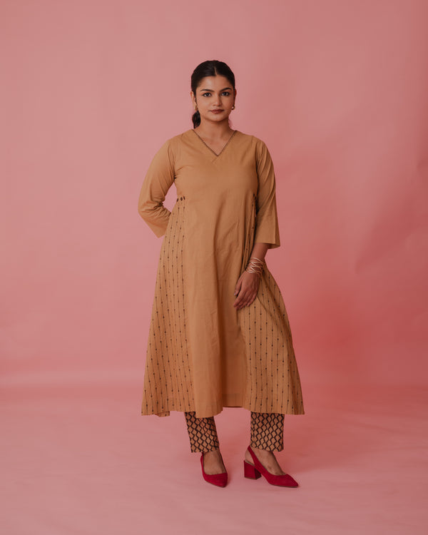 Brown Kurta-Pant Set