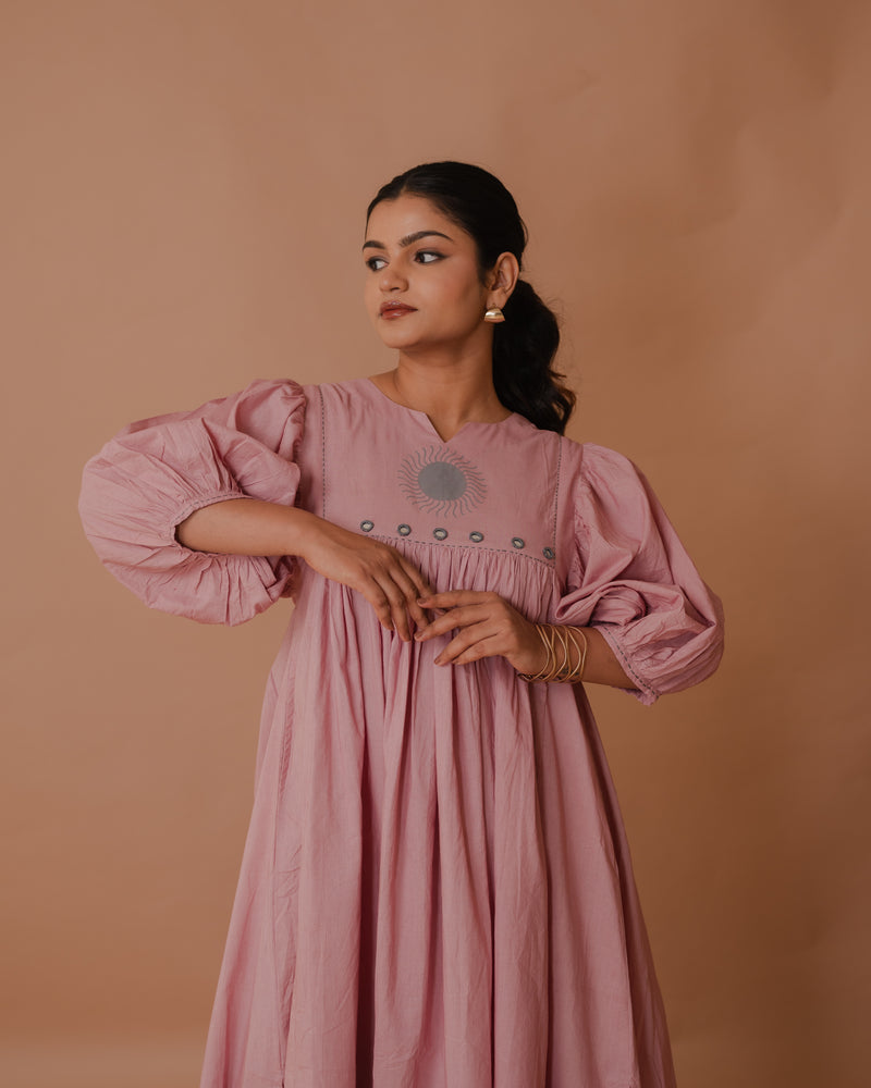 Powder Pink Kurta-Pant Set