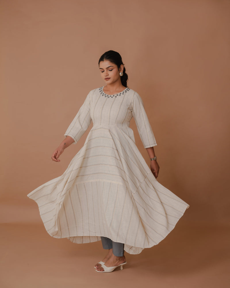 Offwhite  Cotton Kurta Set
