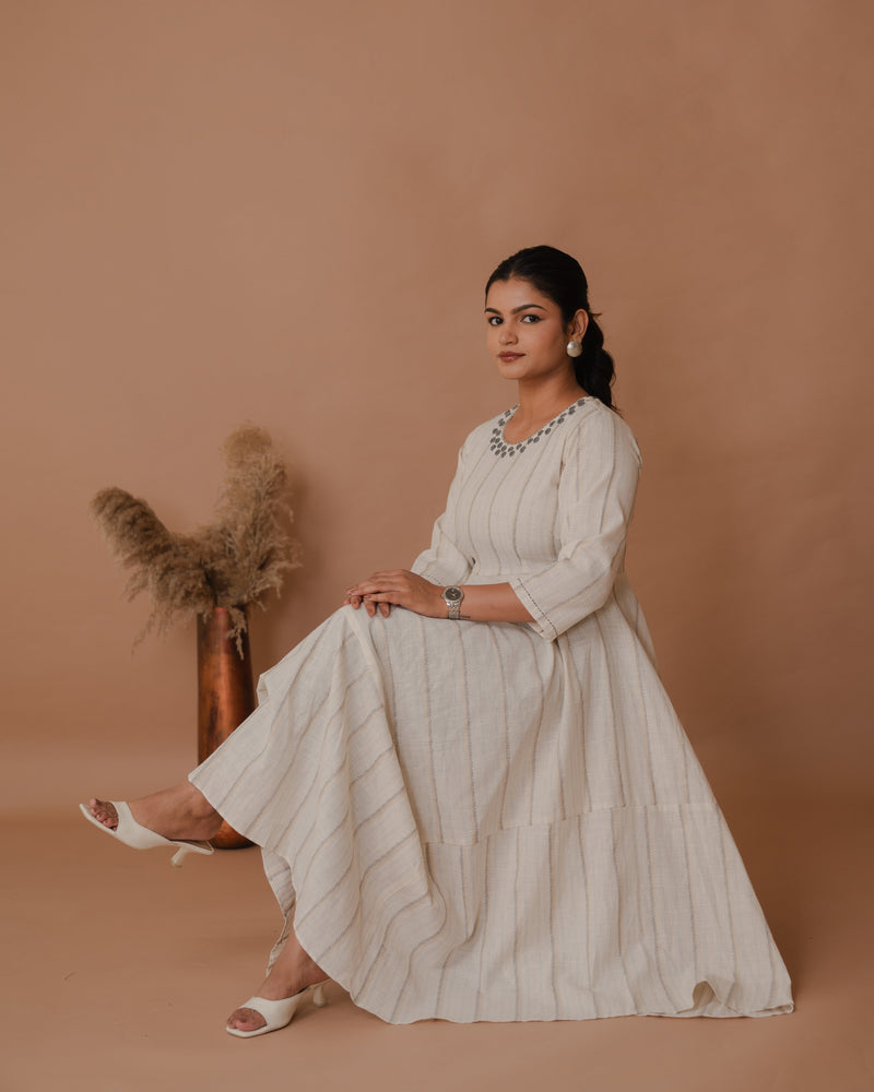 Offwhite  Cotton Kurta Set
