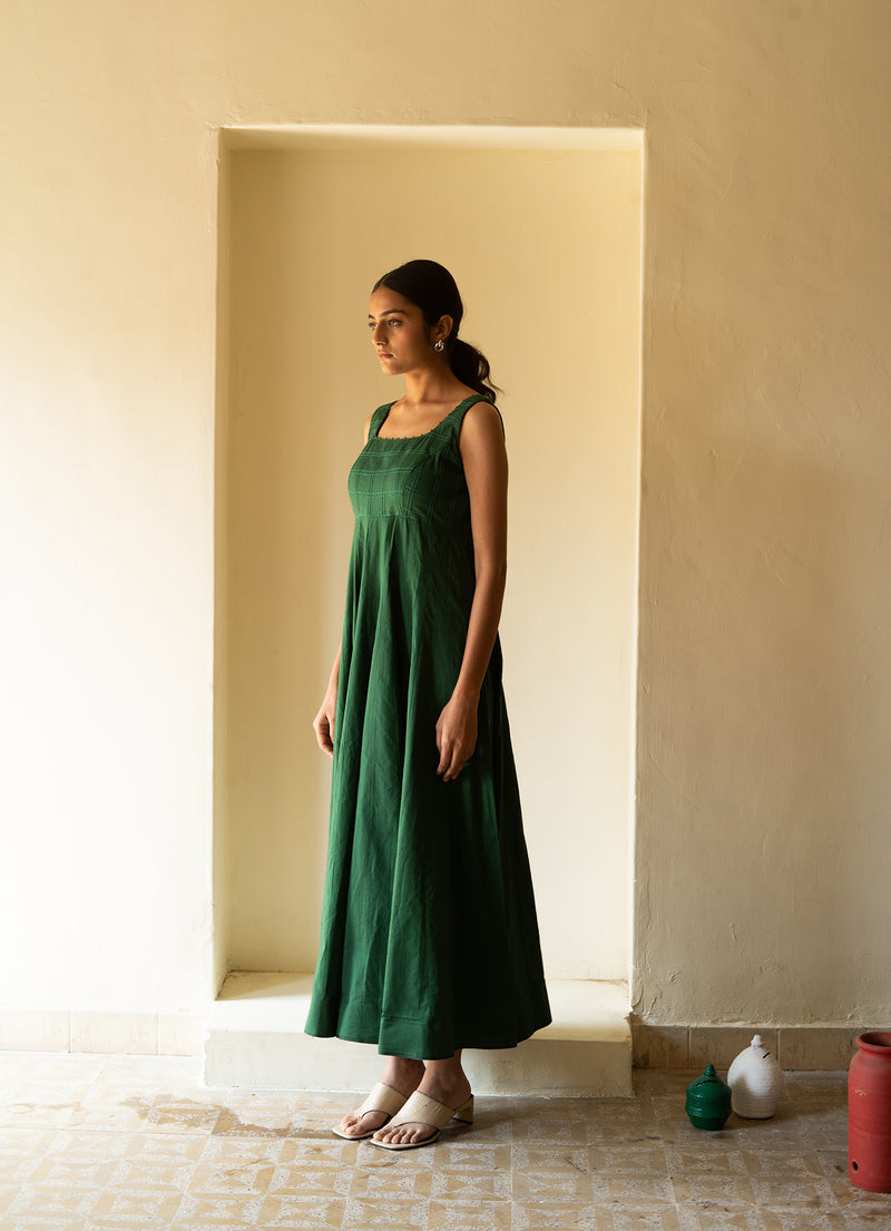 Emerald Green Ghera Dress